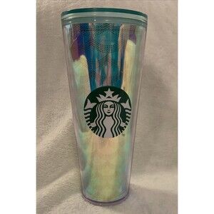 Starbucks Iridescent Mermaid Siren Mirror Scales Venti 24 oz Tumbler No Straw